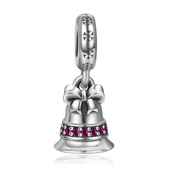 Sterling Silver Christmas Bell Charms Fit for Bracelet and Necklace - onlyone