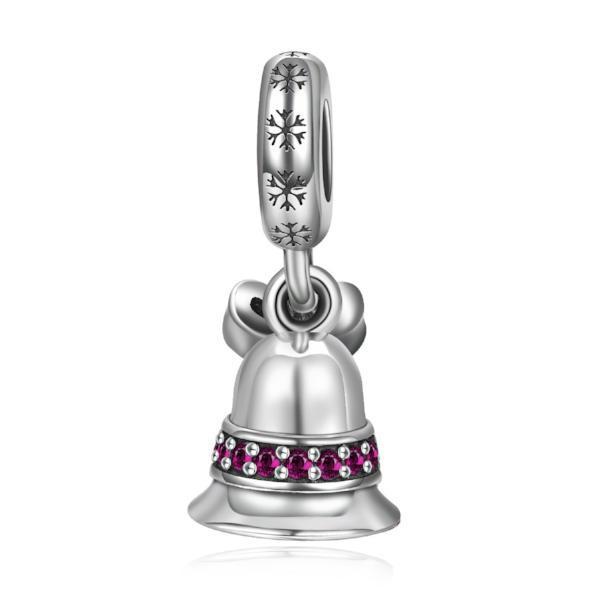 Sterling Silver Christmas Bell Charms Fit for Bracelet and Necklace - onlyone