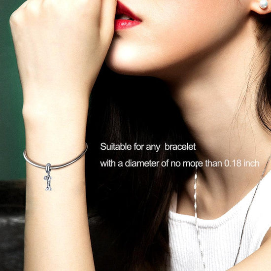 925 Sterling Silver Mom Love Charm Fit for Bracelet and Necklace - onlyone