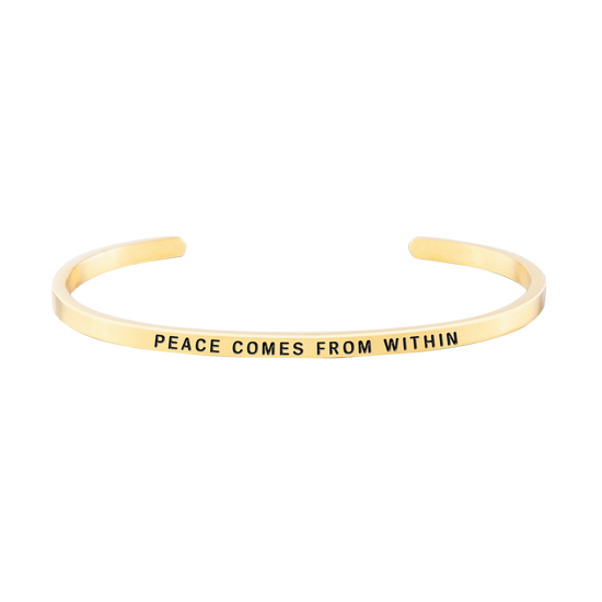 925 Sterling Silver Personalized Peace Series Engraved Cuff 6â€?7.5â€?- onlyone