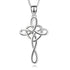 925 Sterling Silver Cross Necklace For Women Celtic Cross Infinity Heart Love Pendant Necklace - onlyone