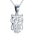 925 Sterling Silver Cute Halloween Owl Necklace - onlyone