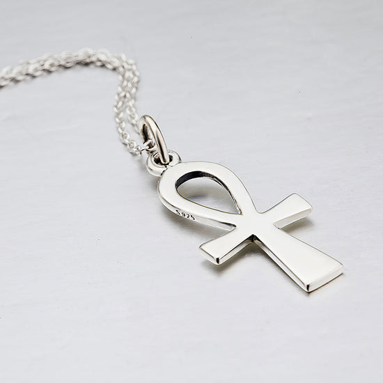 925 Sterling Silver Religious ANKH Cross Egyptian Peace Faith  Necklace - onlyone