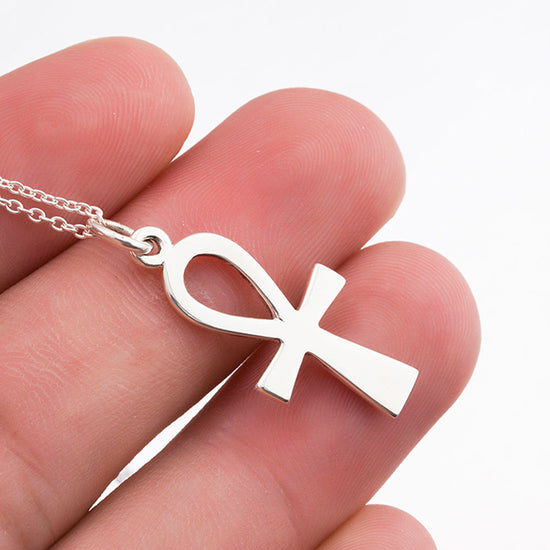 925 Sterling Silver Religious ANKH Cross Egyptian Peace Faith  Necklace - onlyone