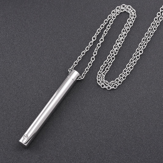 925 Sterling Silver Custom Engraved Cremation  Ashes Birthstone Memorial Necklace, Creamation Jewerly Urn For Carry Loved One's Ashes - onlyone