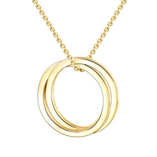 925 Sterling Silver Engraved Double Loop Name Necklace Nameplate Necklace - onlyone