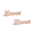 925 Sterling Silver Personalized Script Font "Lover" Name Earring - onlyone
