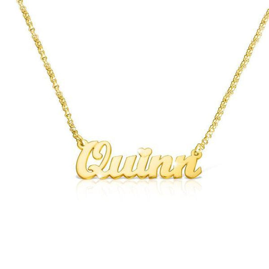 925 Sterling Silver Custom Name Necklace Nameplate Necklace - onlyone