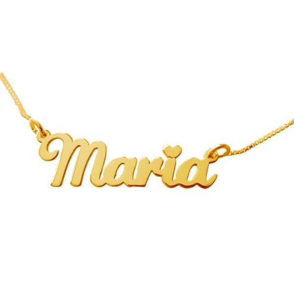 925 Sterling Silver Custom Maria Name Necklace Nameplate Necklace - onlyone