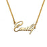 925 Sterling Silver Emily Style Name Necklace Nameplate Necklace - onlyone