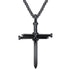 925 Sterling Silver Cross Jewelry Nail Rope Cross Pendant Necklace - onlyone
