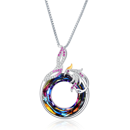 Nirvana of Phoenix with Swarovski Crystal Pendant Necklace Gift For Woman - onlyone