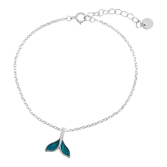 925 Sterling Silver Fishtail Anklet - onlyone