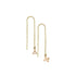 925 Sterling Silver Personalized Alphabet City Thread Earring - onlyone