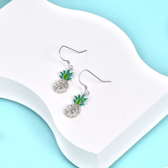 925 sterling silver pineapple fashion earrings - onlyone