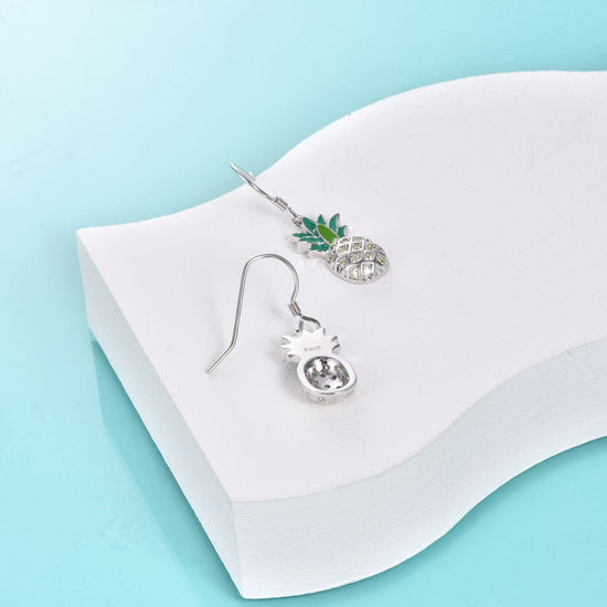 925 sterling silver pineapple fashion earrings - onlyone