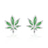 925 sterling silver leaves fashion earrings - onlyone