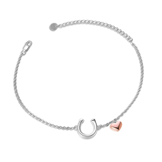 925 Sterling Silver Horseshoe Bracelet - onlyone