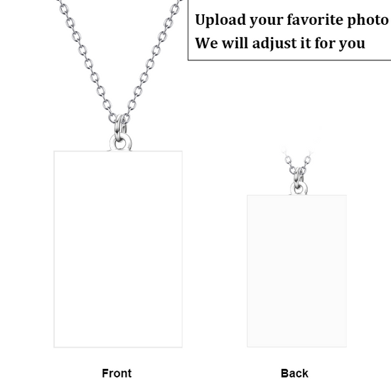 925 Sterling Silver Pets Photo Engraved Necklace Cute Cat/Dog Engraved Necklace - onlyone