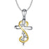 925 Sterling Silver Cross pendant Necklace With Adorable Zirconia Infinity Necklace Cross Necklace For Women - onlyone