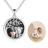 925 sterling silver elephant parent-child series photo necklaces - onlyone