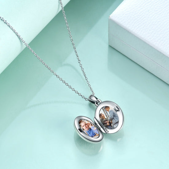 925 sterling silver bee-lieve photo necklaces - onlyone