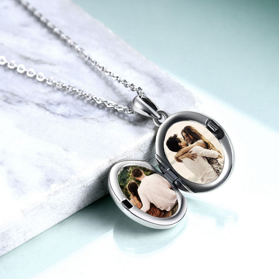 925 Sterling Silver Turtles Customizable Photo Necklaces - onlyone