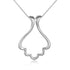 925 Sterling Silver Scallop Magic Ring Holder Necklace - onlyone