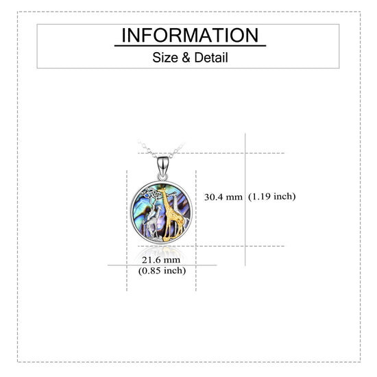 925 Sterling Silver Elegant Giraffe Necklace For Women - onlyone