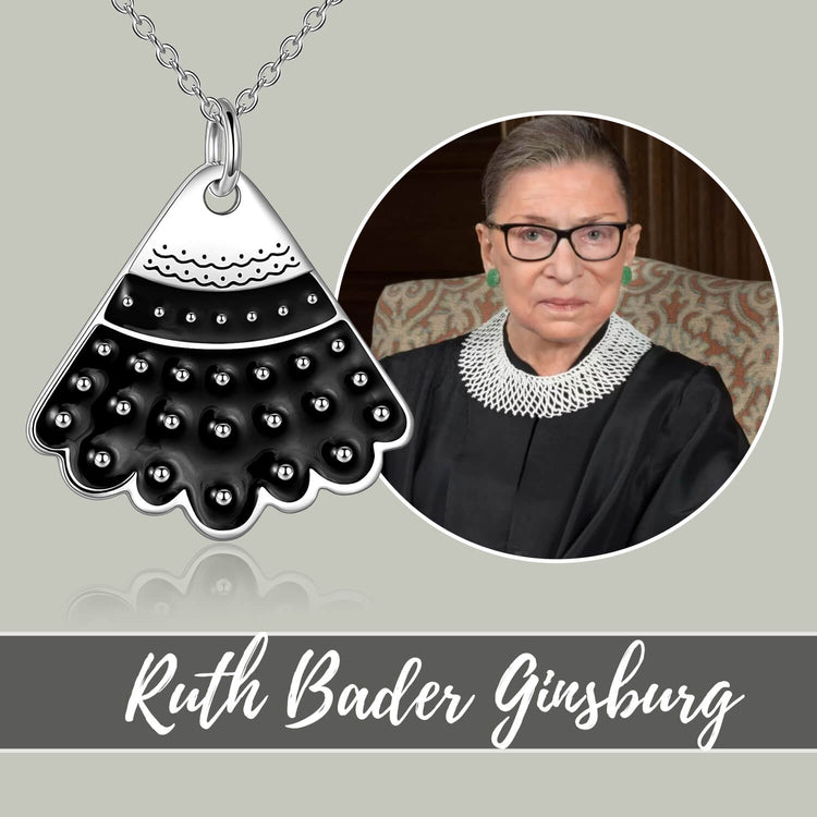 925 Sterling Silver RBG Dissent Collar Pendant Necklace