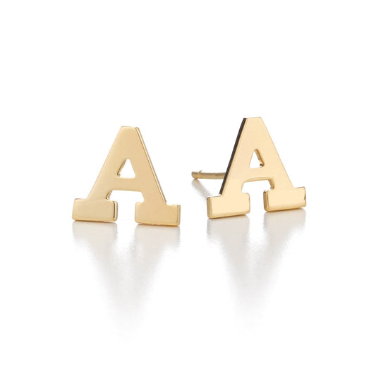925 Sterling Silver Personalized Mixmatch Initial Alphabet Earrings - onlyone