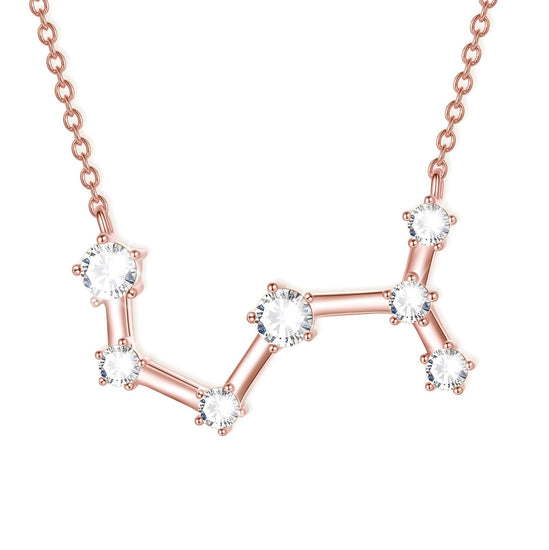925 Sterling Silver Zodiac Jewelry Celestial Constellation Necklace - onlyone