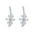 925 Sterling Silver Snowflake Ear Climber Crawler Cuff Earrings Snowflake Wrap Earrings Cubic Zirconia Christmas Gifts - onlyone