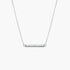 925 Sterling Silver Sparkle Bar Necklace - onlyone