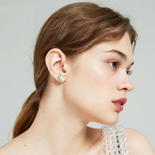 925 Sterling Silver Unicorn Stud Earrings Gift For Girl - onlyone