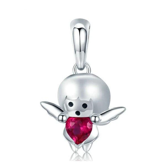 925 Sterling Silver Charms Bracelets Necklace Robot Pendant Jewelry Gift - onlyone