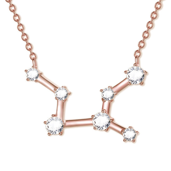 925 Sterling Silver Zodiac Jewelry Celestial Constellation Necklace - onlyone