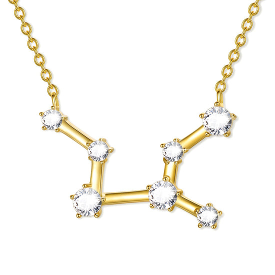 925 Sterling Silver Zodiac Jewelry Celestial Constellation Necklace - onlyone