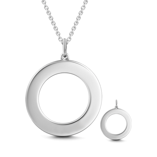10K/14K Gold Personalized Engravable Disc Necklace Adjustable 16" - 20" White Gold/Yellow Gold/Rose Gold - onlyone