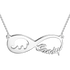 925 Sterling Silver Infinity Elephant Name Necklace Nameplate Necklace - onlyone
