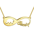 925 Sterling Silver Infinity Elephant Name Necklace Nameplate Necklace - onlyone