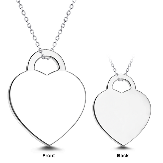 925 Sterling Silver Engraved Pets Photo Necklace Inspirational Gift - onlyone