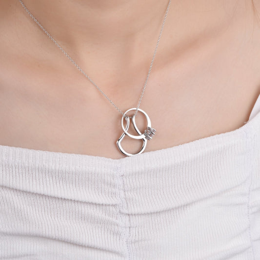 925 Sterling Silver Ring Holder Necklace Handmade Gift Nurse Jewelry Ring Keeper (Suitable for all rings up to size 8) - onlyone