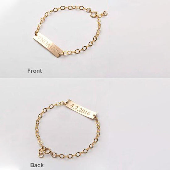 925 Sterling Silver Custom Baby Name Bracelet Anklet, Baby Toddler Child ID Bracelet Anklets for Girls Boys - onlyone