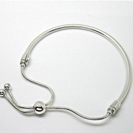 925 Sterling Silver Basic Bracelet For Beads Charm Bracelet - onlyone