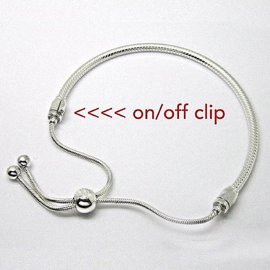925 Sterling Silver Basic Bracelet For Beads Charm Bracelet - onlyone