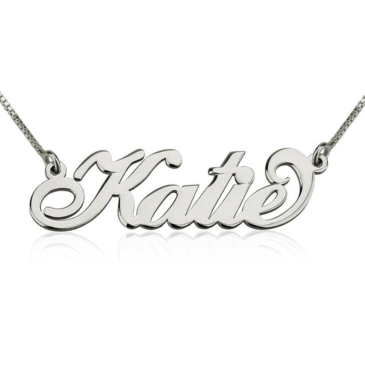 14K Gold Personalized Name Necklace Nameplate Necklace - onlyone