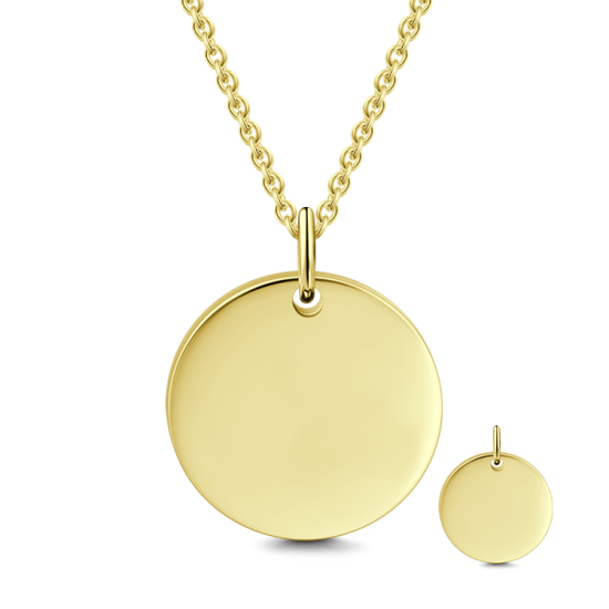 925 Sterling Silver Engraved Hang Tag Coin Necklace Inspirational Gift, Back To School Gift Necklace - onlyone