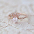 Crown Heart-shaped Birthstone Ring 925 Sterling Silver Engagement Ring. - onlyone