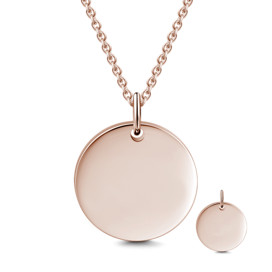 925 Sterling Silver Engraved Hang Tag Coin Necklace Inspirational Gift, Back To School Gift Necklace - onlyone